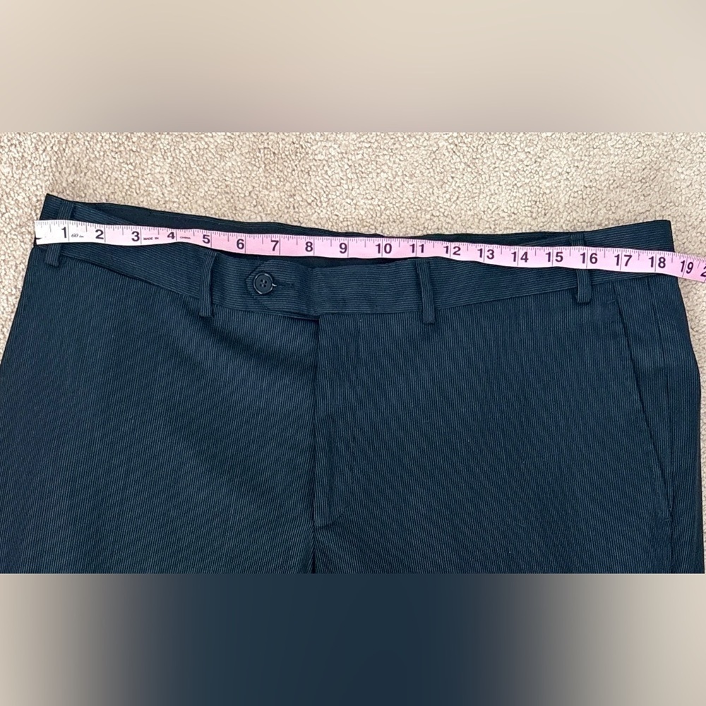 Men’s Dress Pants 38R –Navy Pinstripe –Wool Blend| NWOT| Arturo Calle Black Line - Picture 5 of 10